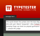 Typetester – Compare fonts for the screen